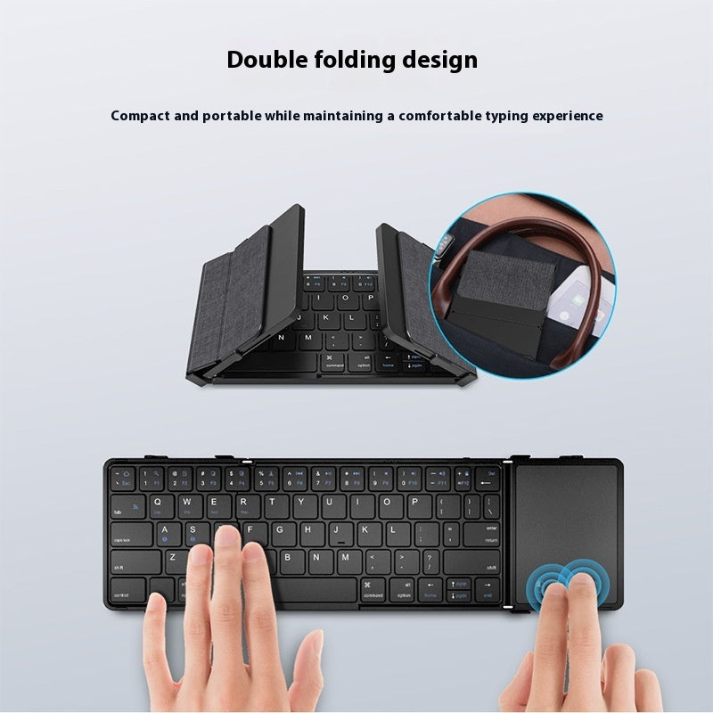 Wireless Foldable Bluetooth Keyboard – Portable & Silent for Phone & Tablet