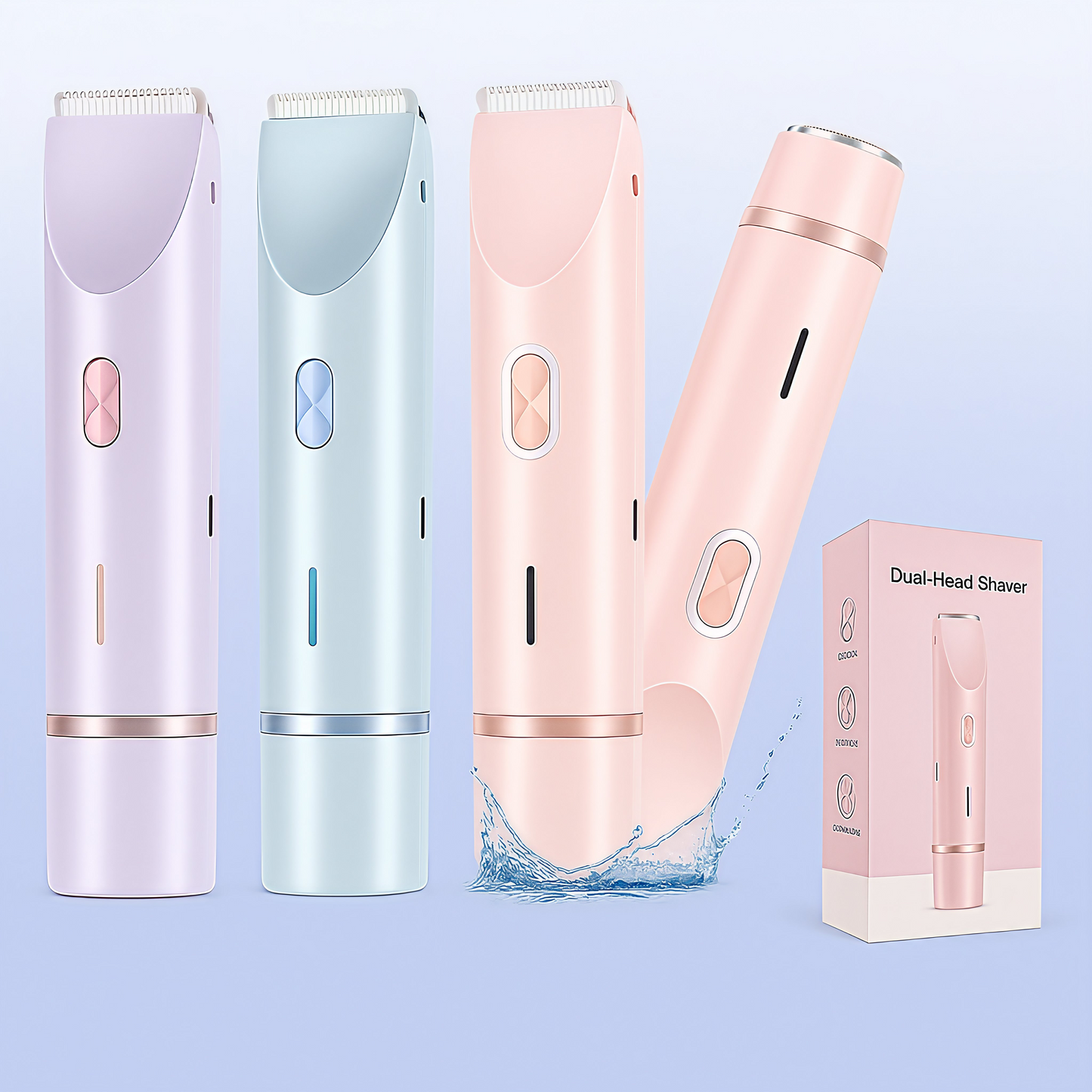 Shoplexia™ AuraSilk — Dual-Head Shaver