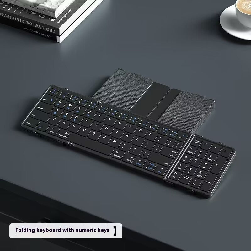 Wireless Foldable Bluetooth Keyboard – Portable & Silent for Phone & Tablet