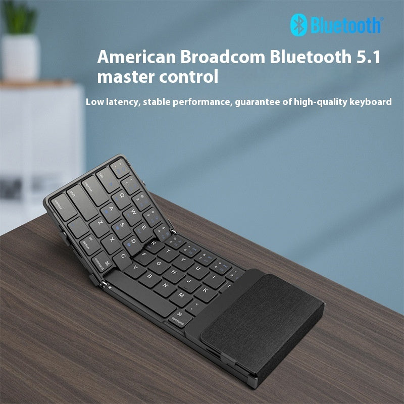 Wireless Foldable Bluetooth Keyboard – Portable & Silent for Phone & Tablet