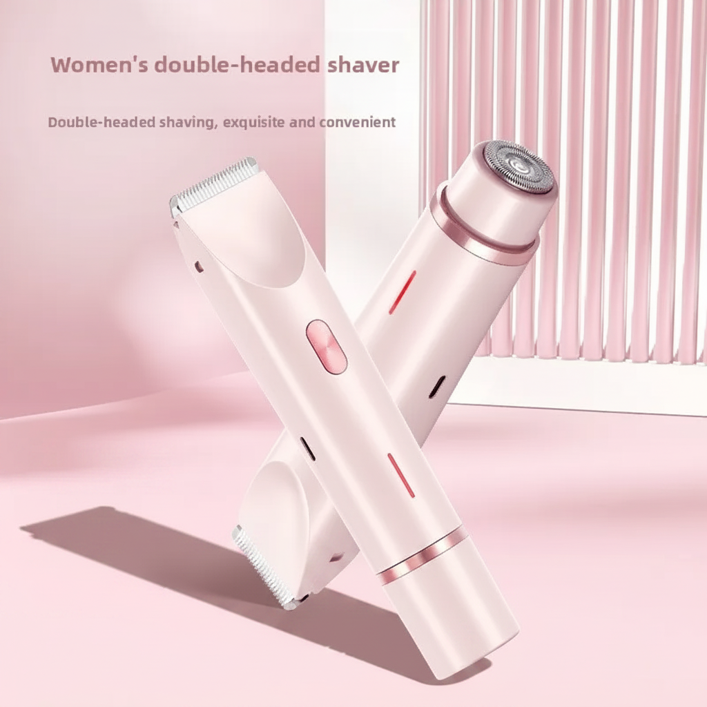 Women's Double-Headed Shaver - High Resolution
